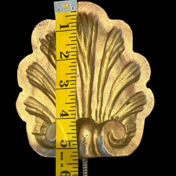 Vintage House Hollywood Regency Gold Tone Curtain Drapery Holds~Lot of 2 - Picture 9 of 10